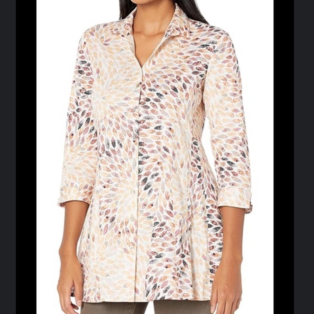 NWT Nic+ Zoe Morning Burst Shirt Jacket $168 - Picture 6 of 6